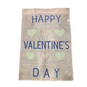 jetmax | Holiday | Jetmax Pink Heart Happy Valentines Day House Flag 27 ...